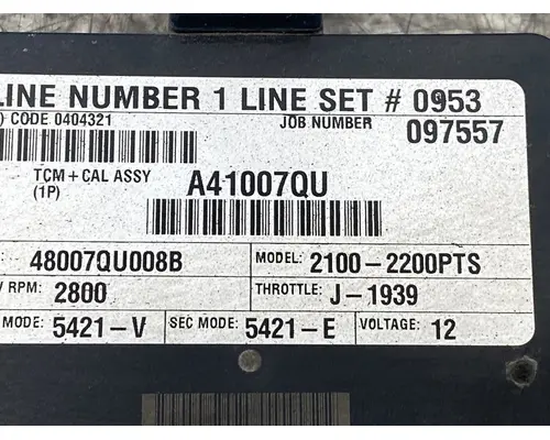 ALLISON 3200 Bus ECM (Transmission)