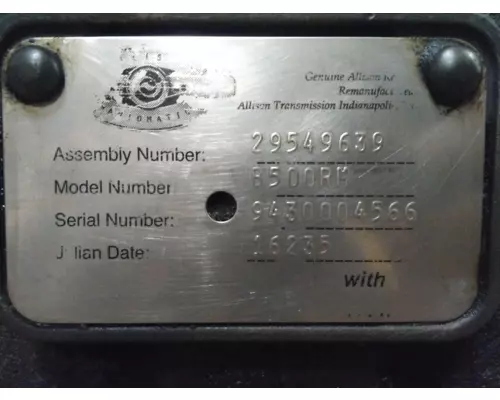 ALLISON 3500RDS GEN 4-5 TRANSMISSION ASSEMBLY
