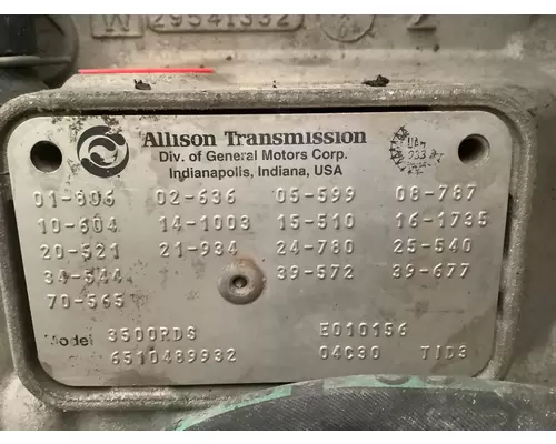 ALLISON 3500RDS Transmission Assembly