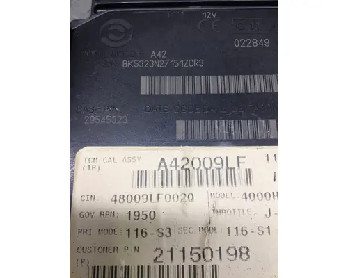 ALLISON 4000HS GEN 4-5 TRANSMISSION CONTROL MODULE (TCM)