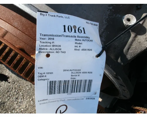 ALLISON 4500 RDS TransmissionTransaxle Assembly