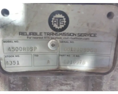 ALLISON 4500RDSP TRANSMISSION ASSEMBLY