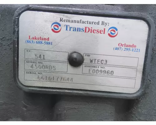 ALLISON 4500RDS TRANSMISSION ASSEMBLY