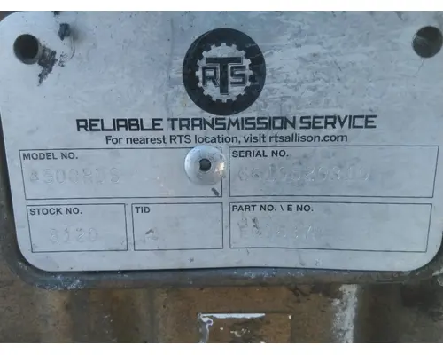ALLISON 4500RDS TRANSMISSION ASSEMBLY