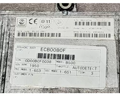 ALLISON B500 ECM (Transmission)