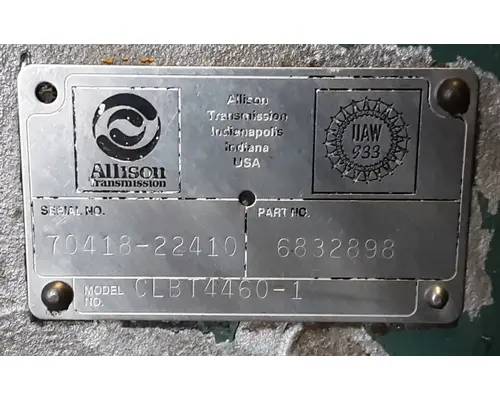 ALLISON CLBT4460-1 TransmissionTransaxle Assembly