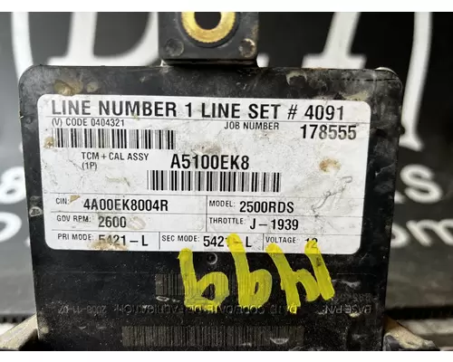 ALLISON F750 ECM (Transmission)