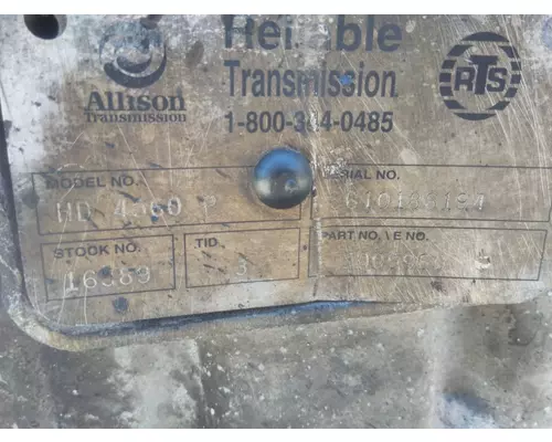 ALLISON HD4560P TRANSMISSION ASSEMBLY