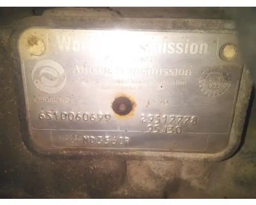 ALLISON MD3560P TRANSMISSION ASSEMBLY