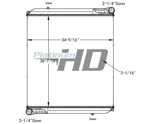 AUTOCAR ACXXPEDITOR RADIATOR ASSEMBLY