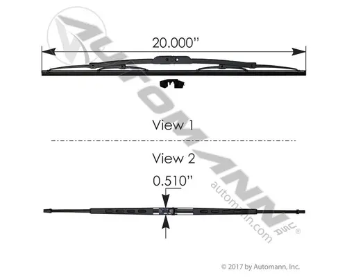 AUTOMANN ALL WINDSHIELD WIPER BLADE