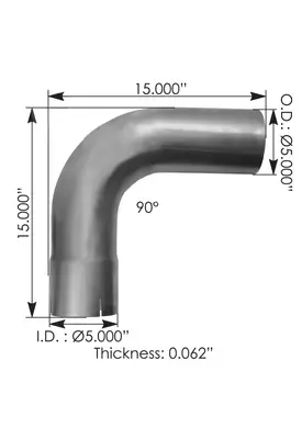 AUTOMANN ELBOW EXHAUST PIPE