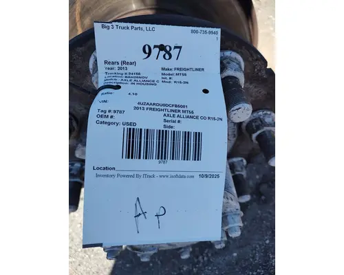 AXLE ALLIANCE CO R15-2N Rears (Rear)