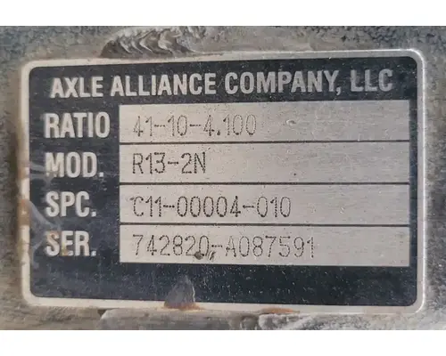 AXLE ALLIANCE R13-2N Rear Rears (Tandem Rear or Single)