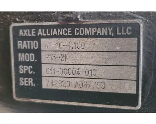 AXLE ALLIANCE R13-2N Rear Rears (Tandem Rear or Single)