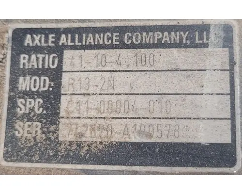 AXLE ALLIANCE R13-2N Rear Rears (Tandem Rear or Single)