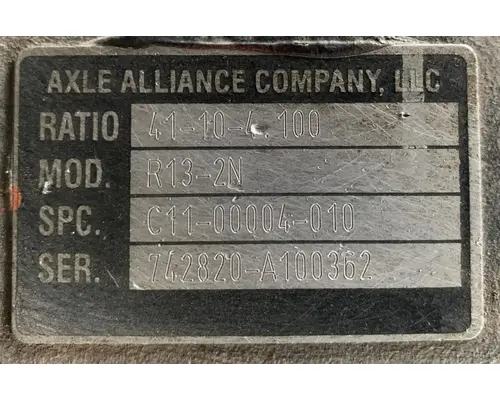 AXLE ALLIANCE R13-2N Rear Rears (Tandem Rear or Single)