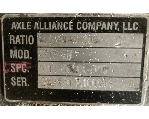 AXLE ALLIANCE R13-2N Rear Rears (Tandem Rear or Single)