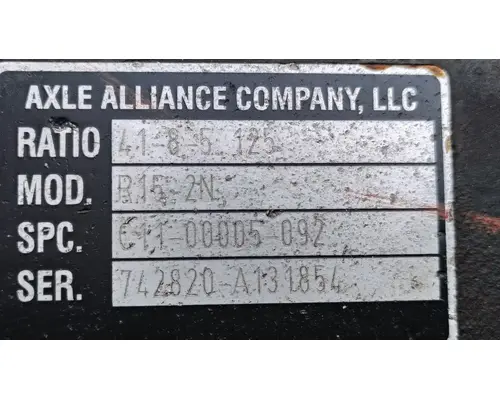 AXLE ALLIANCE R15-2N Rear Rears (Tandem Rear or Single)