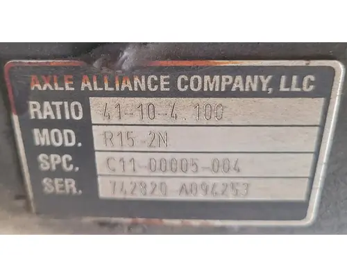 AXLE ALLIANCE R15-2N Rear Rears (Tandem Rear or Single)