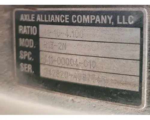 AXLE ALLIANCE RS13-2N Rear Rears (Tandem Rear or Single)