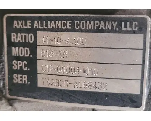 AXLE ALLIANCE RS13-2N Rear Rears (Tandem Rear or Single)