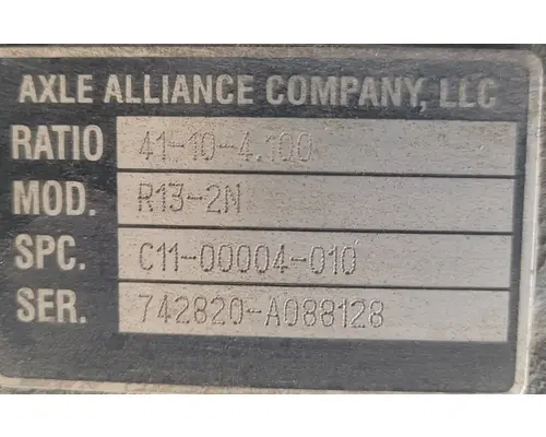 AXLE ALLIANCE RS13-2N Rear Rears (Tandem Rear or Single)