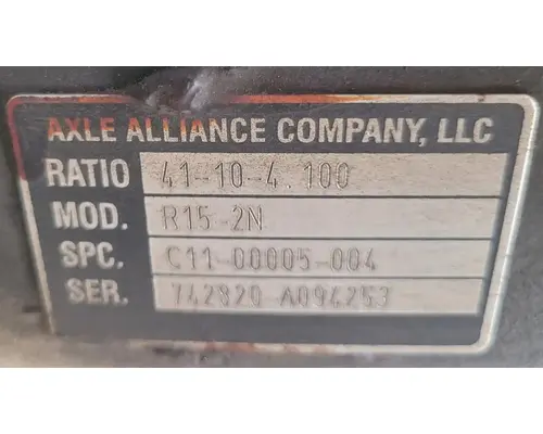 AXLE ALLIANCE RS15-2N Rear Rears (Tandem Rear or Single)