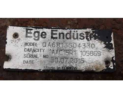 AXLE ALLIANCE RT40-4NF Cutoff Tandem Axle