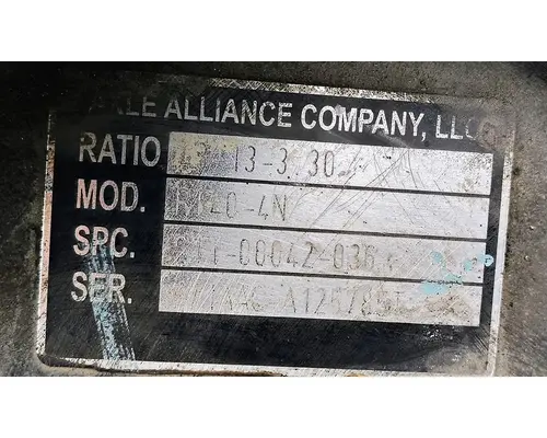 AXLE ALLIANCE RT40-4NR Rear Rears (Tandem Rear or Single)