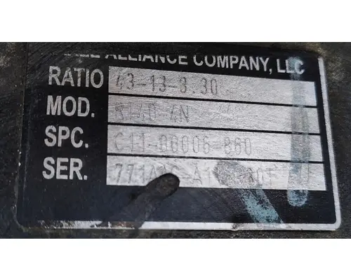 AXLE ALLIANCE RT40-4NR Rear Rears (Tandem Rear or Single)