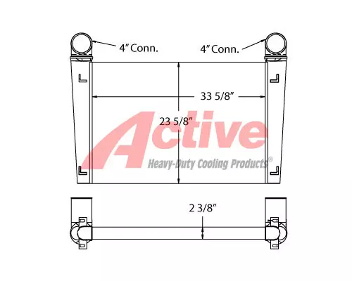 Charge Air Cooler (ATAAC) Advance Cement Mixer Active Radiator
