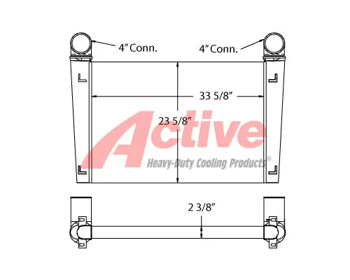 Charge Air Cooler (ATAAC) Advance Cement Mixer Active Radiator