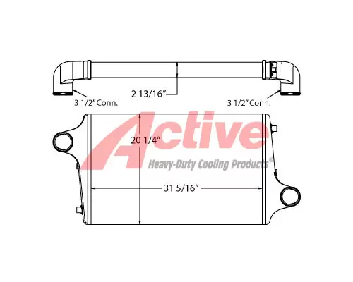 Charge Air Cooler (ATAAC) Advance Motorhome Active Radiator