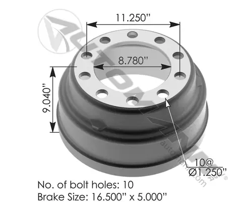 Brakes, (Drum/Rotors) Rear AFTERMARKET  Frontier Truck Parts