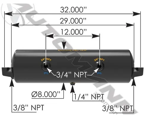 Air Tank AIR TANK  Frontier Truck Parts