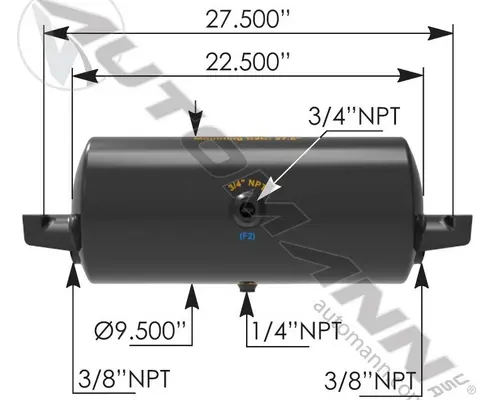 Air Tank AIR TANK  Frontier Truck Parts