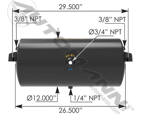 Air Tank AIR TANK  Frontier Truck Parts