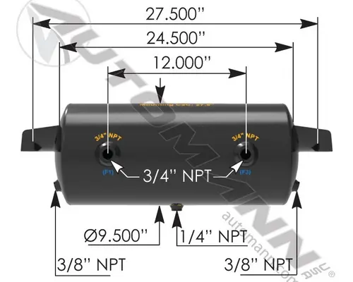 Air Tank AIR TANK  Frontier Truck Parts