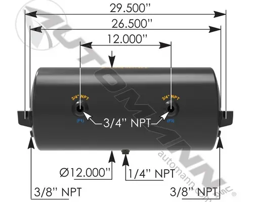 Air Tank AIR TANK  Frontier Truck Parts