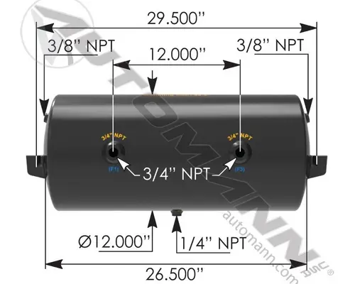 Air Tank AIR TANK  Frontier Truck Parts