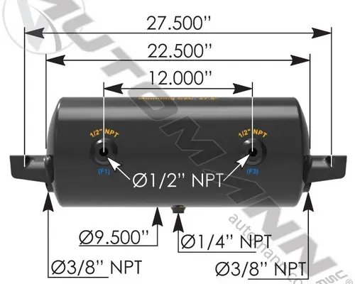 Air Tank AIR TANK  Frontier Truck Parts