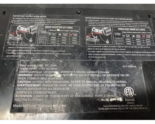 All Other ALL APU Inverter