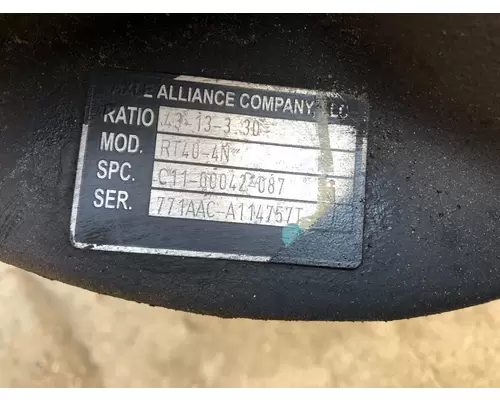 Alliance Axle RT40.0-4 Cutoff (rear)