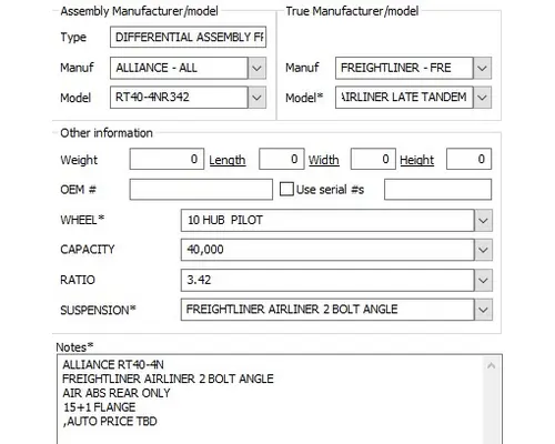 Cutoff Assembly (Housings & Suspension Only) ALLIANCE RT40-4NR342 LKQ Heavy Truck - Goodys