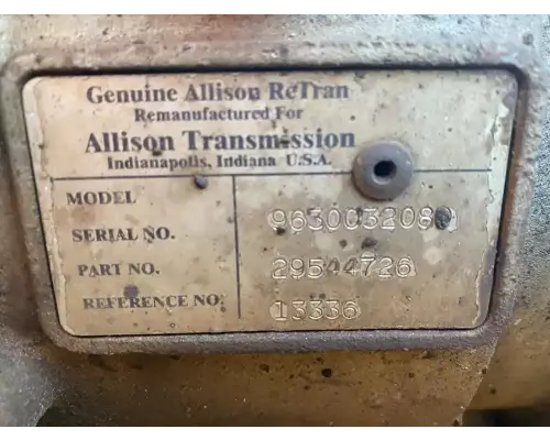 Allison 1000 SERIES Transmission Assembly