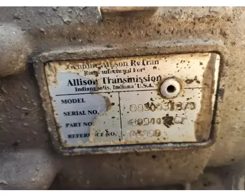 Transmission Assembly Allison 1000 SERIES Complete Recycling Group LLC