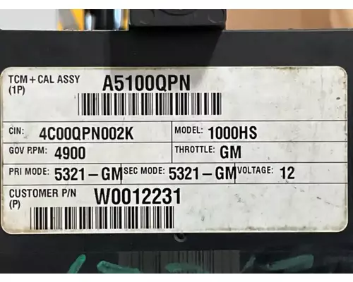 Allison 1000HS ECM (Transmission)