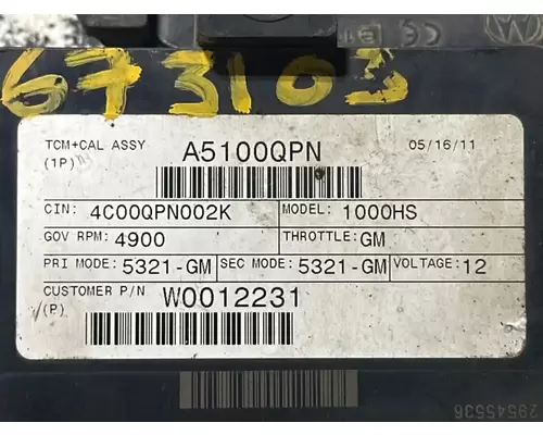 Allison 1000HS ECM (Transmission)