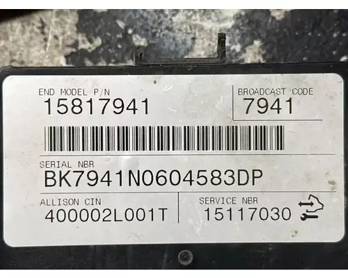 Allison 1000RDS ECM (Transmission)